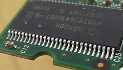 smd soldering،شکل IC نصب شده با روش استفاده از هوای گرم